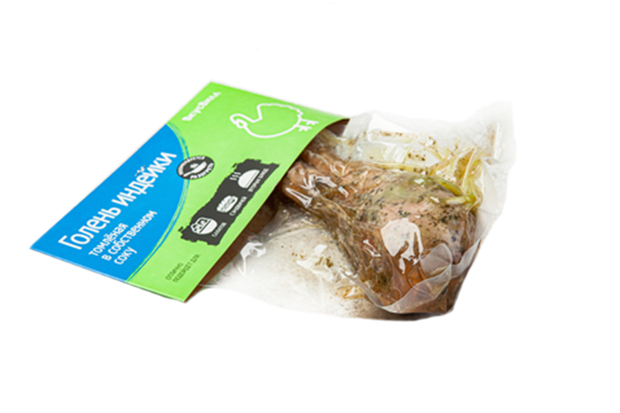 

Голень индейки ВкусВилл томленая в собственном соку ~550 г