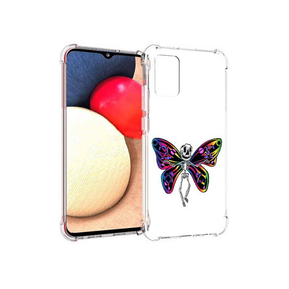 

Чехол MyPads Tocco для Samsung Galaxy A02s эффект бабочки (PT156738.479.701), Прозрачный, Tocco
