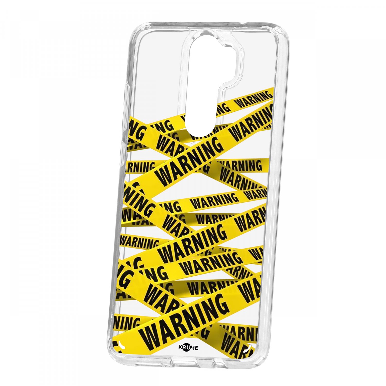 фото Чехол-накладка xiaomi redmi note 8 pro kruche print warning кruче