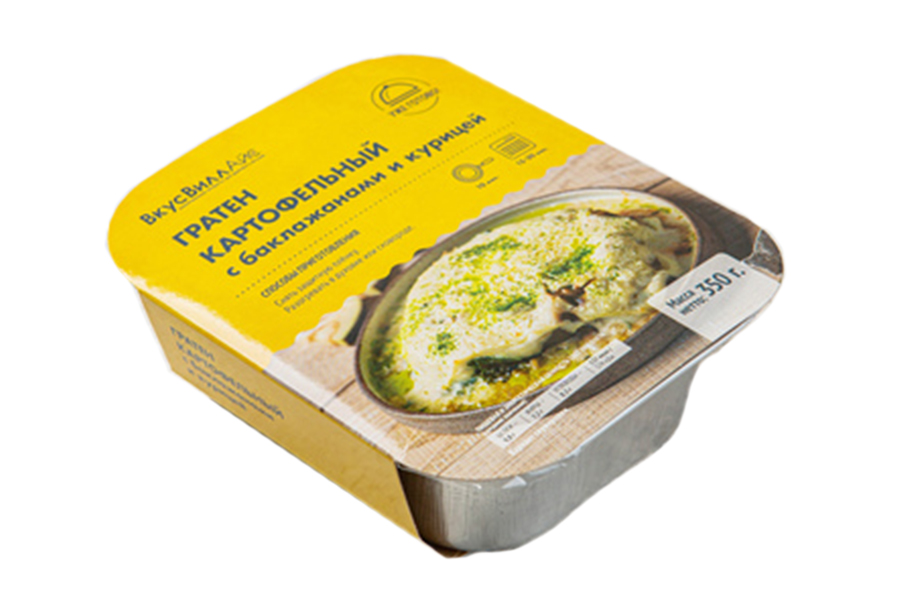 

Гратен ВкусВилл с курицей и грибами 350 г