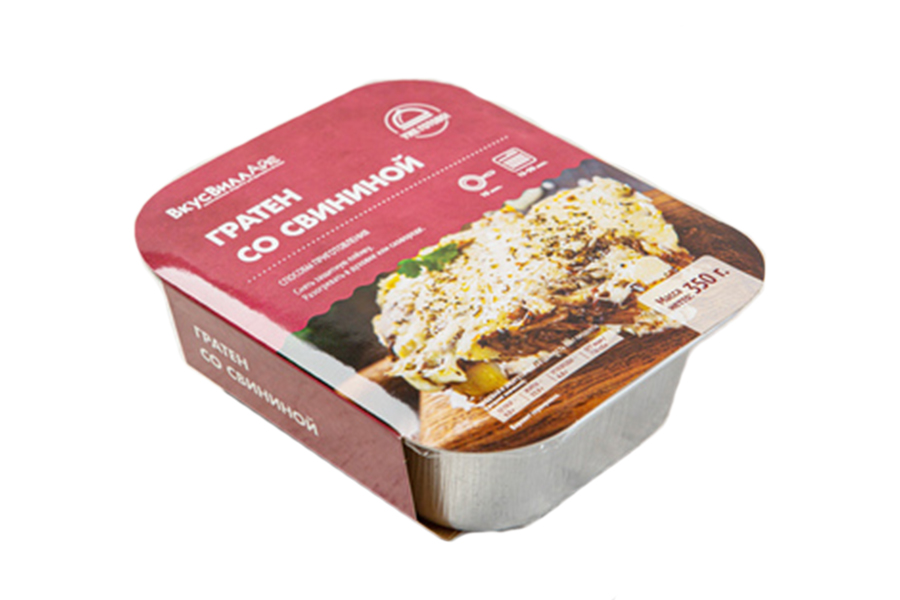 

Гратен ВкусВилл с баклажаном, свининой и сыром 350 г