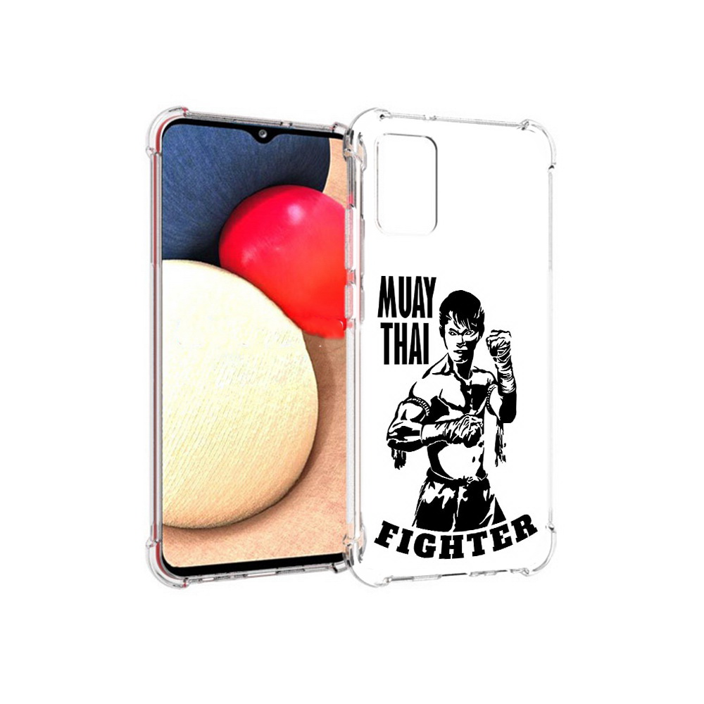 

Чехол MyPads Tocco для Samsung Galaxy A02s Единоборства муайтай (PT156738.479.76), Прозрачный, Tocco