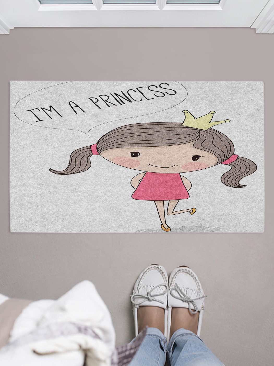 

Придверный коврик в прихожую для обуви, на резиновой основе, 75x45 см door_41961 JoyArty