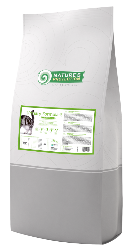 фото Сухой корм для кошек nature’s protection urinary formula-s, домашняя птица, 18кг
