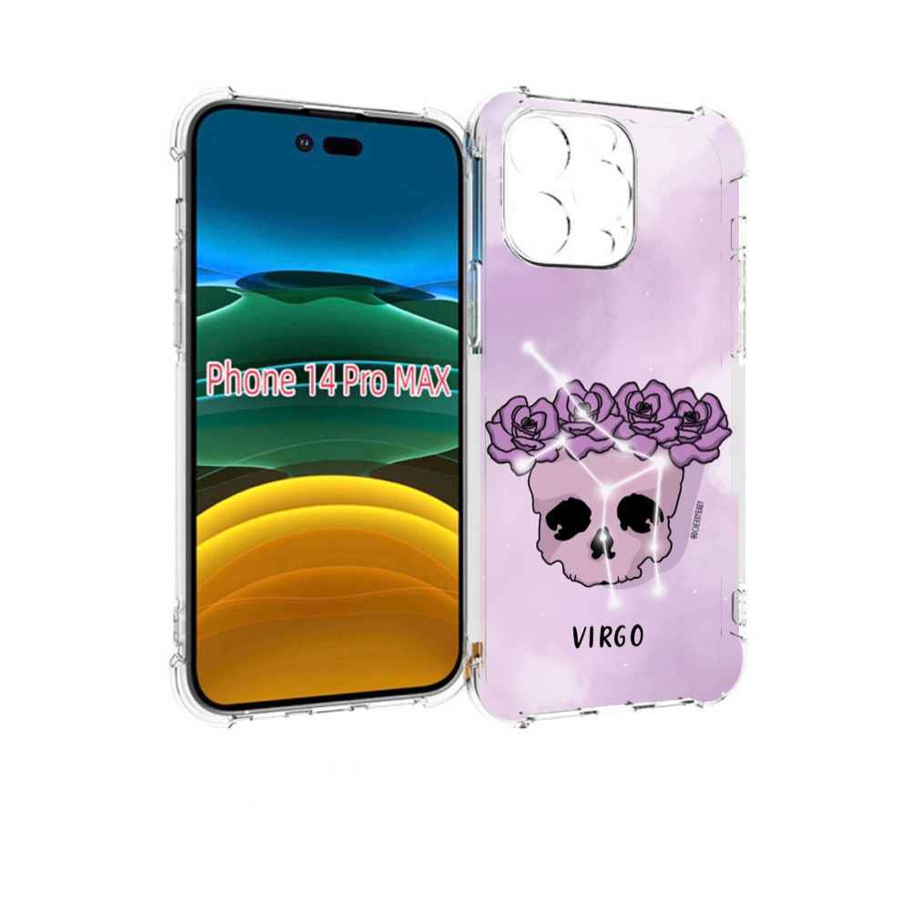 

Чехол MyPads знак зодиака дева 2 для iPhone 14 Pro Max, Прозрачный, Tocco