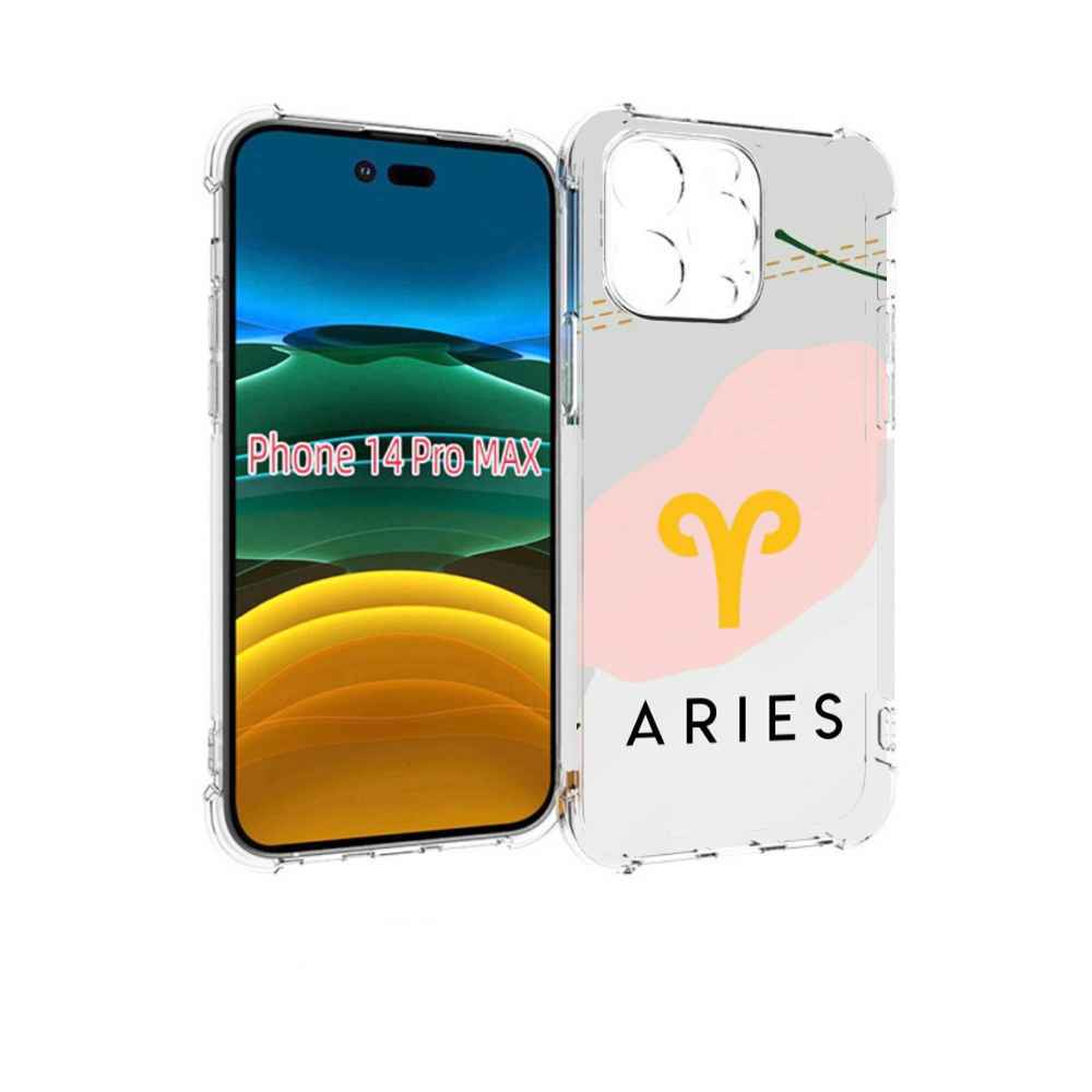 

Чехол MyPads знак зодиака овен 7 для iPhone 14 Pro Max, Прозрачный, Tocco