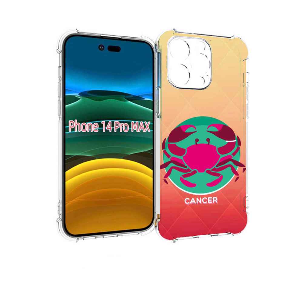 

Чехол MyPads знак зодиака рак 4 для iPhone 14 Pro Max, Прозрачный, Tocco
