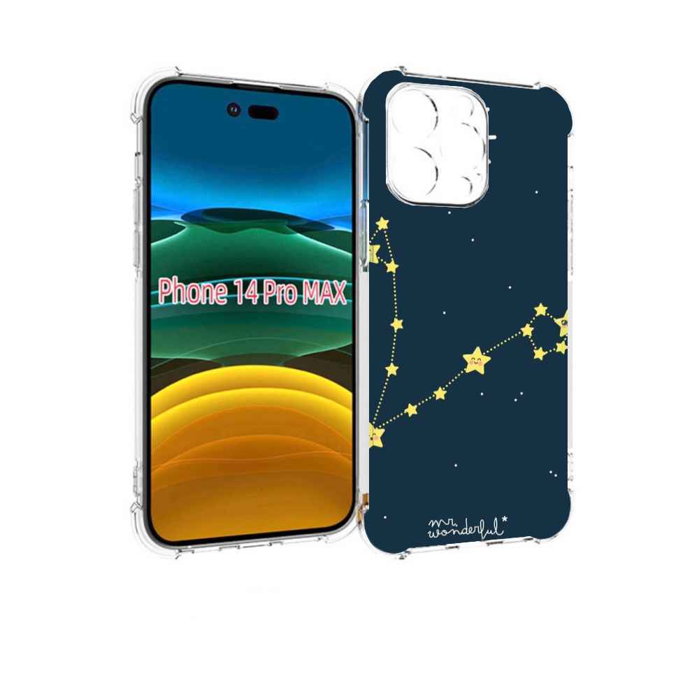 

Чехол MyPads знак зодиака рыбы 1 для iPhone 14 Pro Max, Прозрачный, Tocco