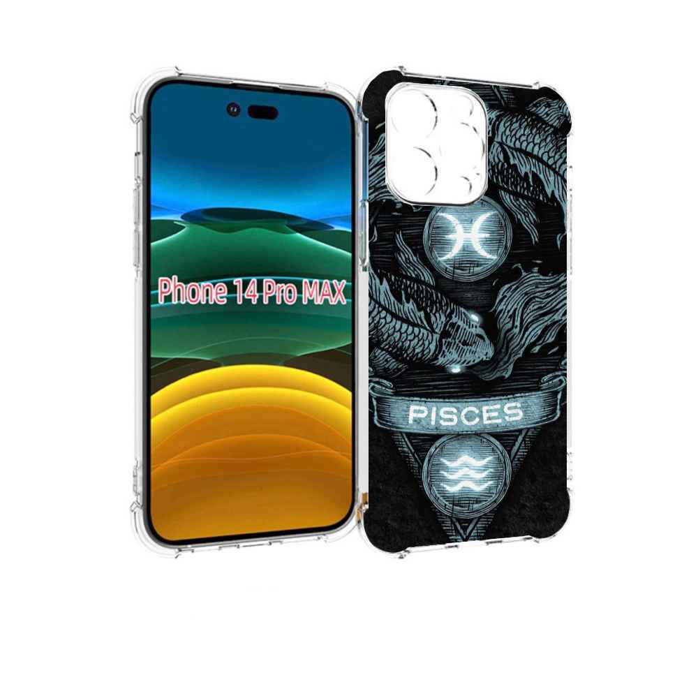 

Чехол MyPads знак зодиака рыбы 4 для iPhone 14 Pro Max, Прозрачный, Tocco