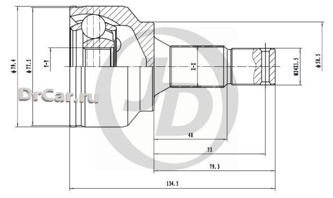 

Just Drive Шрус Внешний 151456 JUST DRIVE JCT0144