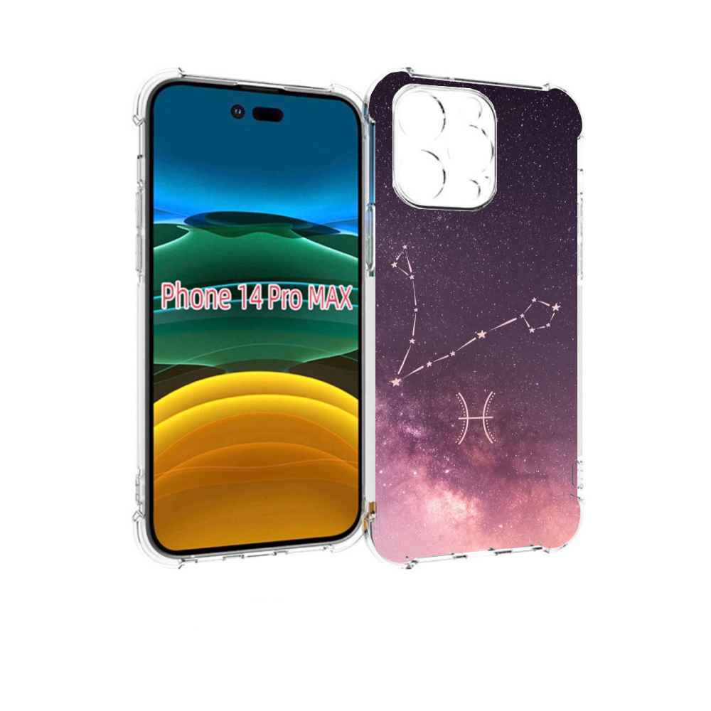 

Чехол MyPads знак зодиака рыбы 5 для iPhone 14 Pro Max, Прозрачный, Tocco