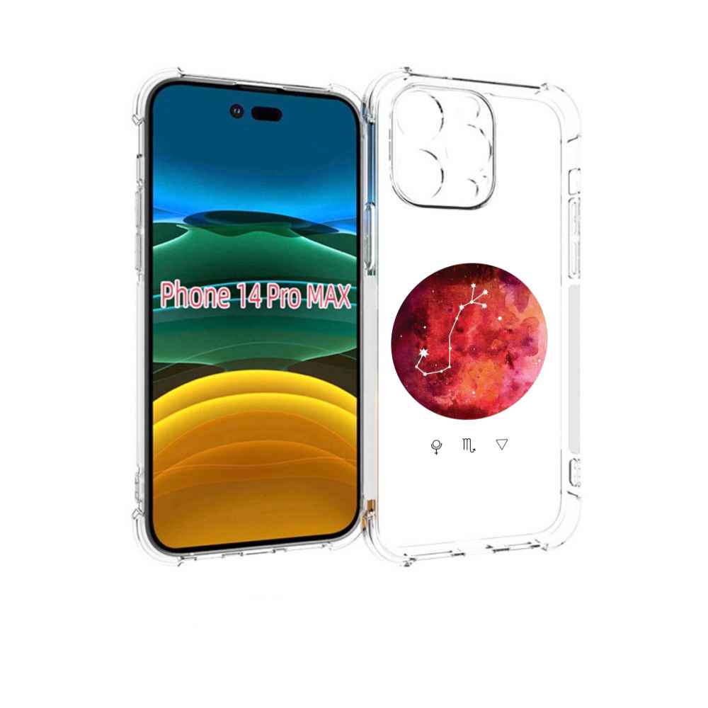 

Чехол MyPads знак зодиака скорпион 6 для iPhone 14 Pro Max, Прозрачный, Tocco