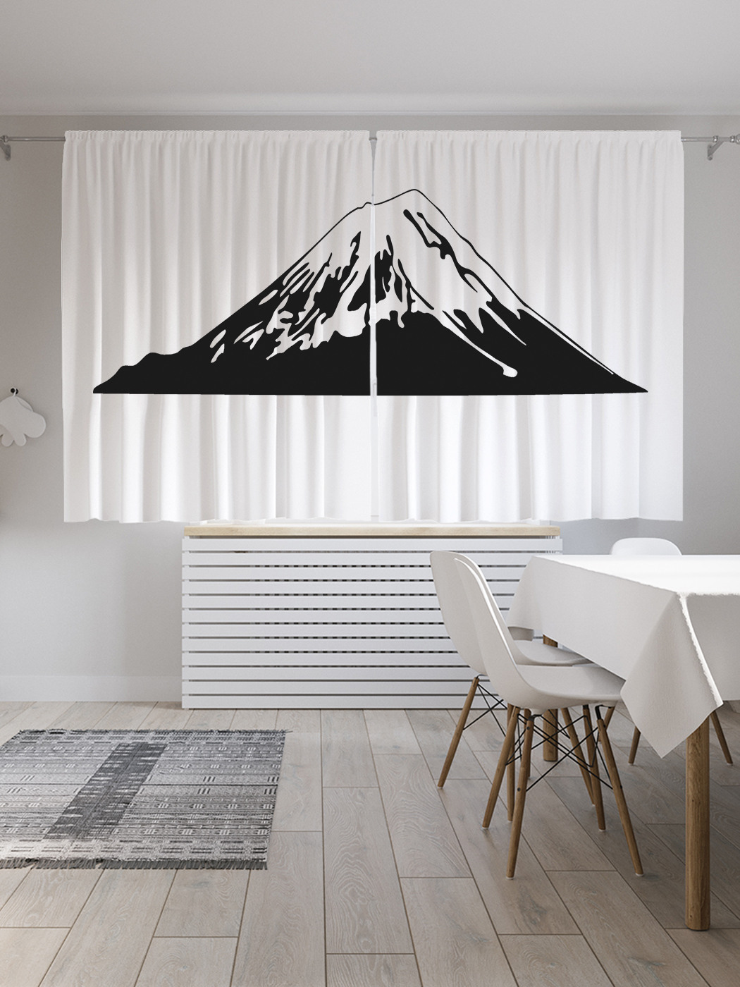 

Шторы JoyArty с фотопечатью "Графическая Фудзи" из сатена, 290х180 см, Графическая Фудзи