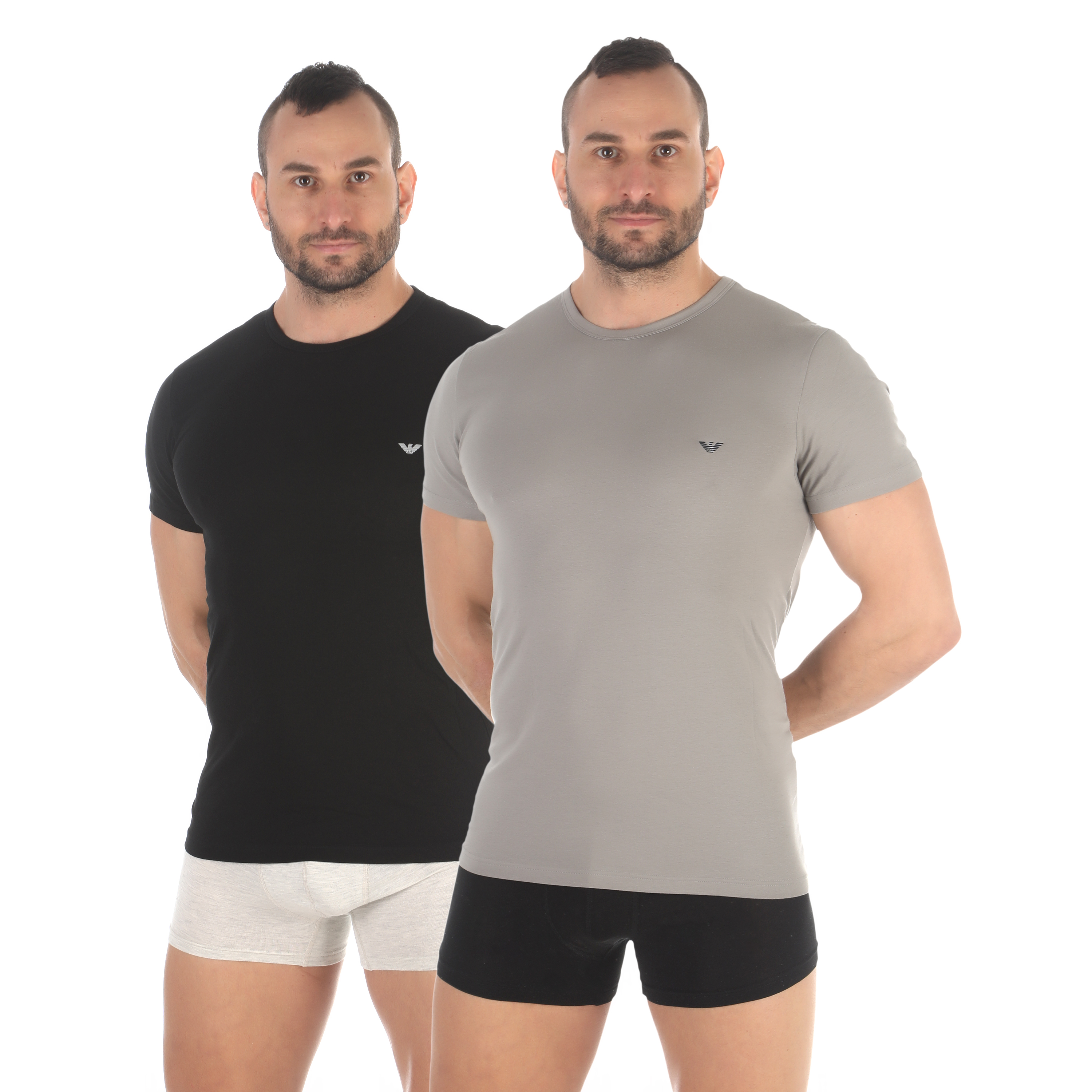 

Комплект футболок мужских Emporio Armani 111267_CC717 черных L, Черный, 111267_CC717