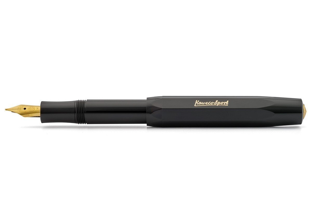 

Перьевая ручка Kaweco Classic Sport BB черная корпус из пластика перо позолота