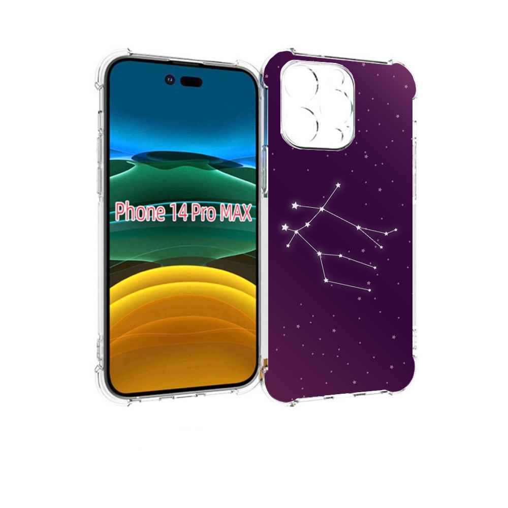 

Чехол MyPads знак-зодиака-близнецы-4 для iPhone 14 Pro Max, Прозрачный, Tocco