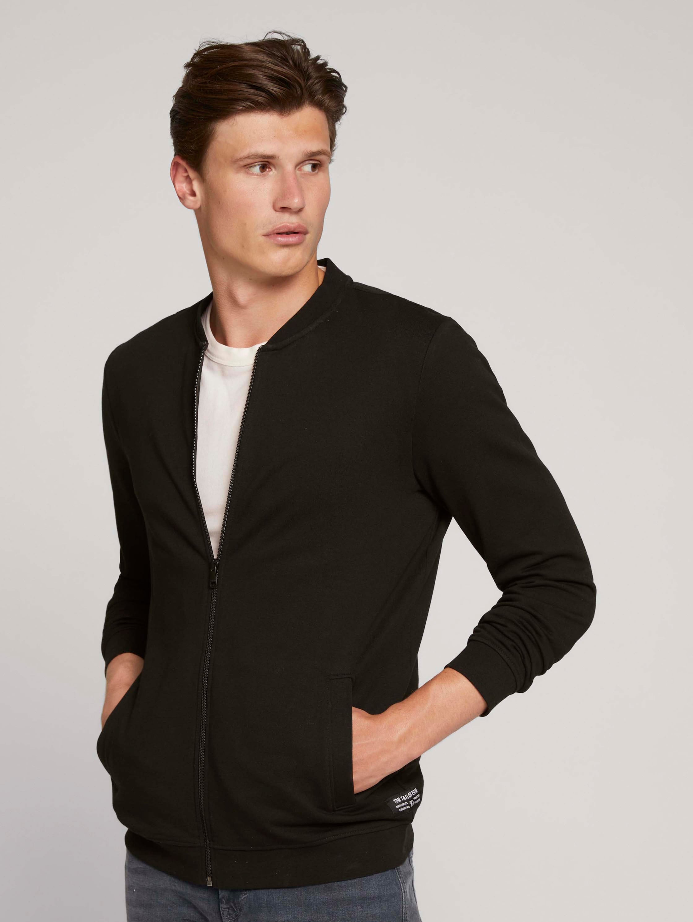 

Толстовка мужская TOM TAILOR 1028404 черная XL, 1028404