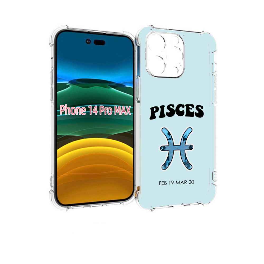 

Чехол MyPads знак-зодиака-рыбы-3 для iPhone 14 Pro Max, Прозрачный, Tocco