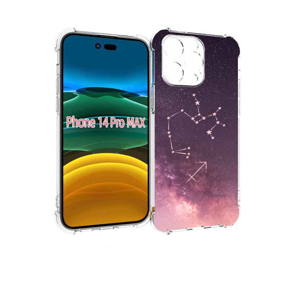 

Чехол MyPads знак-зодиака-стрелец-2 для iPhone 14 Pro Max, Прозрачный, Tocco