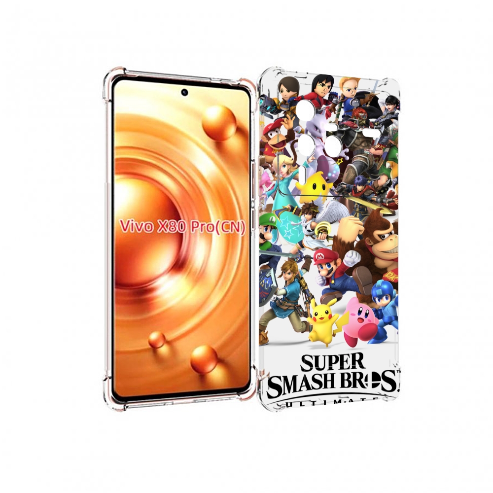

Чехол MyPads Super Smash Bros для Vivo X80 Pro, Прозрачный, Tocco
