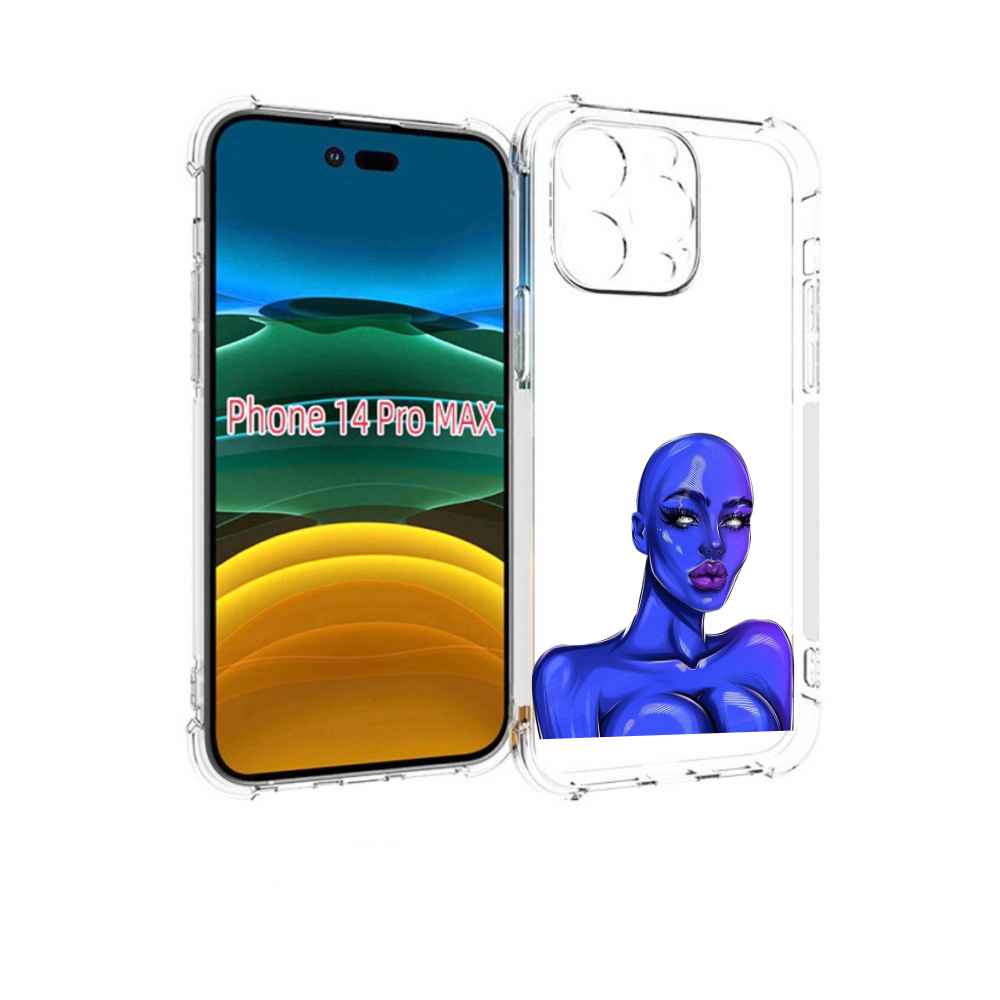 

Чехол MyPads инопланетянка для iPhone 14 Pro Max, Прозрачный, Tocco