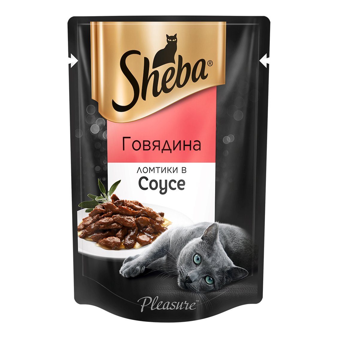 

Влажный корм для кошек Sheba Pleasure с говядиной, 85 г, Pleasure