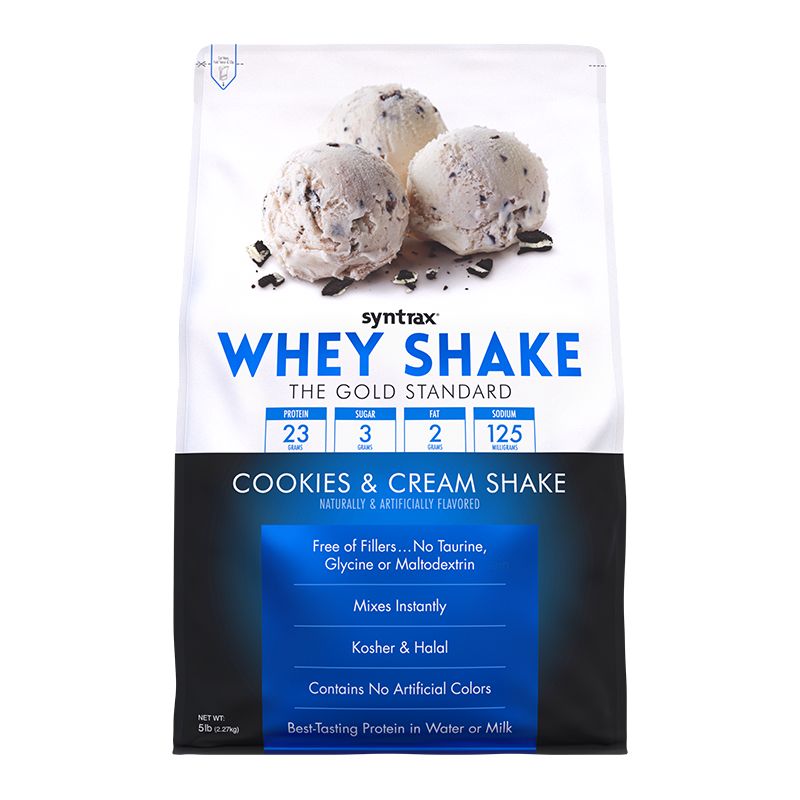Протеин SYNTRAX WHEY SHAKE Cookies and Cream Shake со вкусом Коктейль с печеньем 2270 г