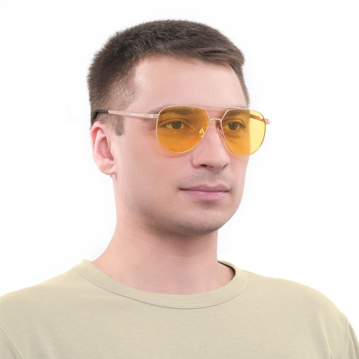 Солнцезащитные очки мужские Мастер К Р00014075_5 желтые