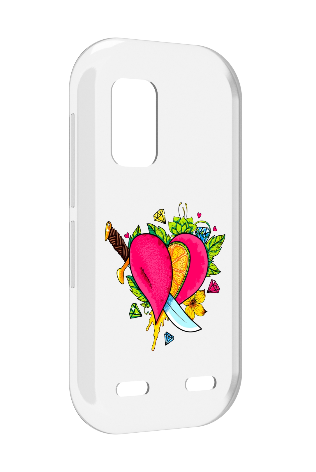 

Чехол MyPads Фруктовое сердце для UleFone Armor X10 / X10 Pro, Прозрачный, Tocco