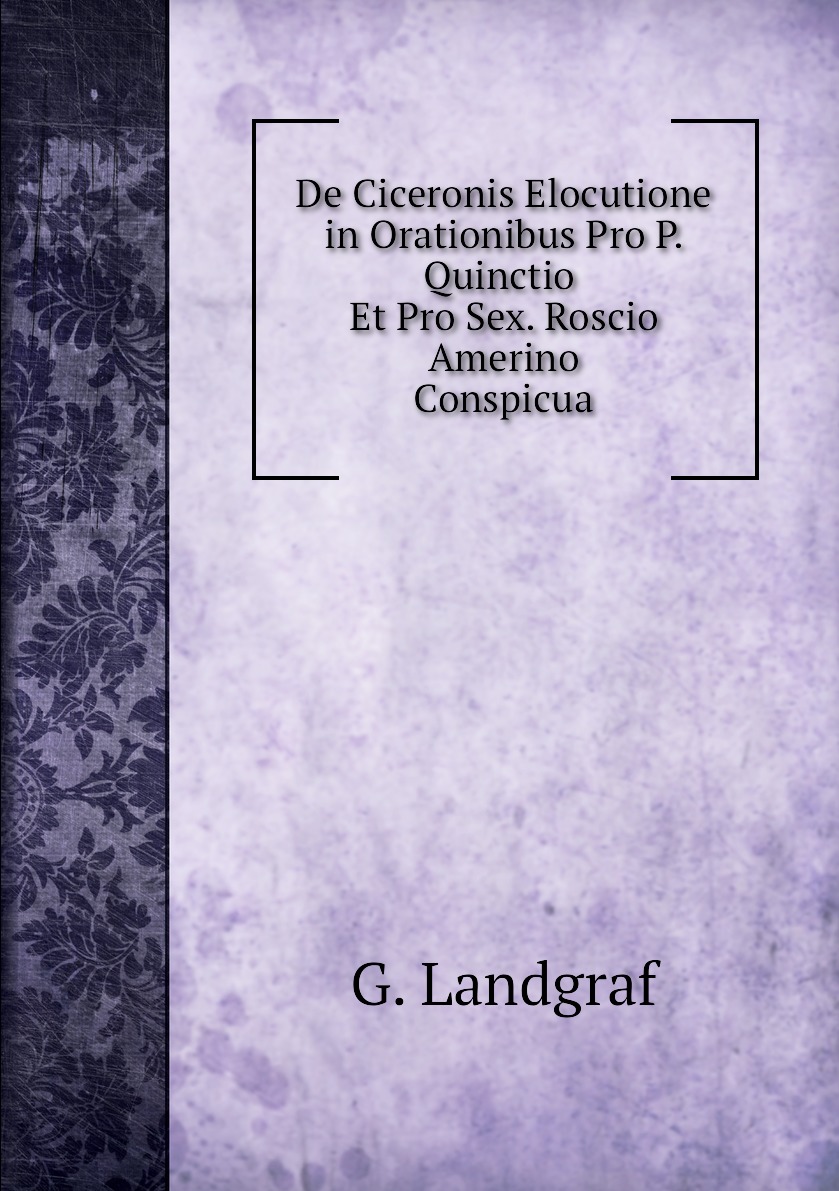 

De Ciceronis Elocutione