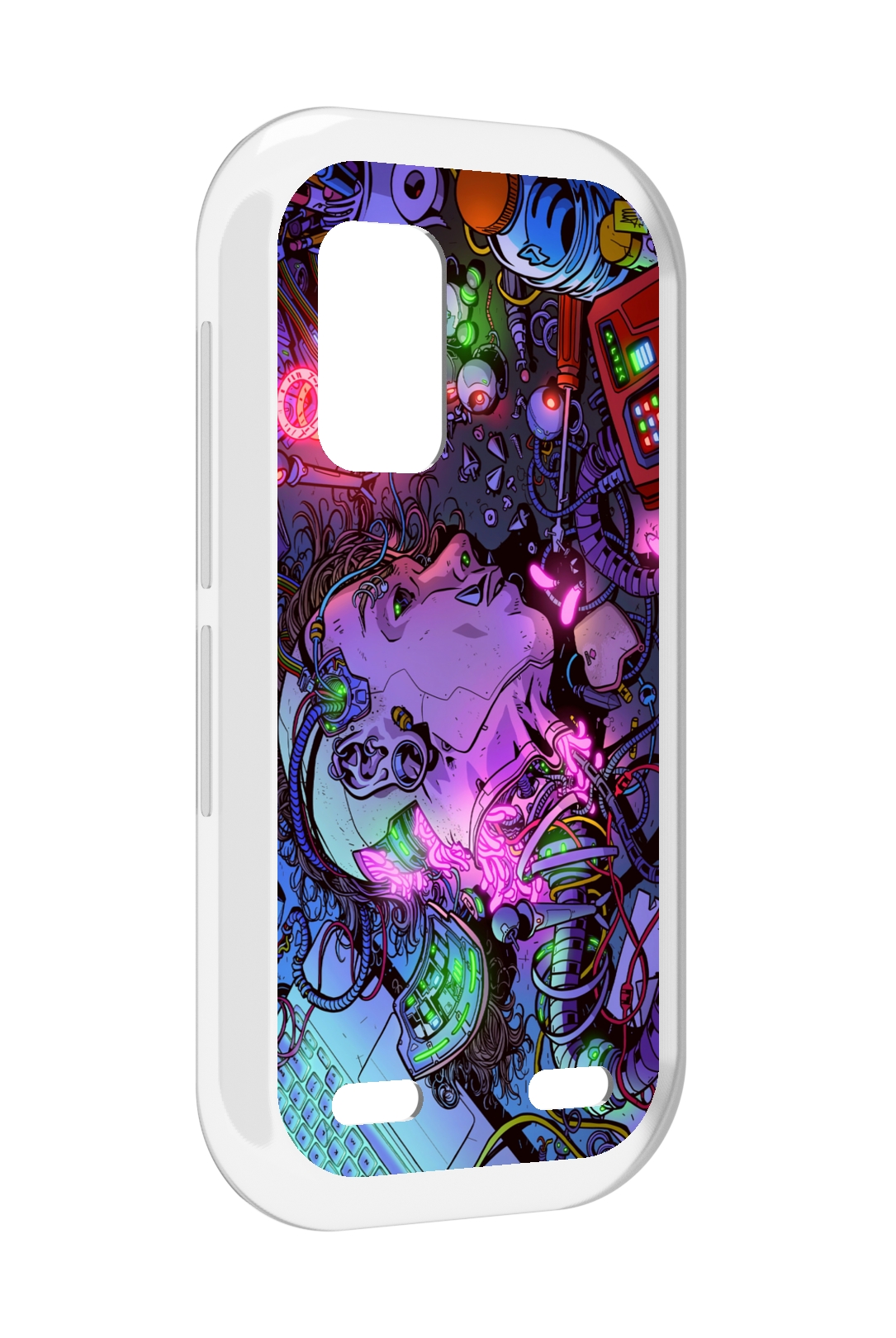 

Чехол MyPads голова робота мультик для UleFone Armor X10 / X10 Pro, Прозрачный, Tocco