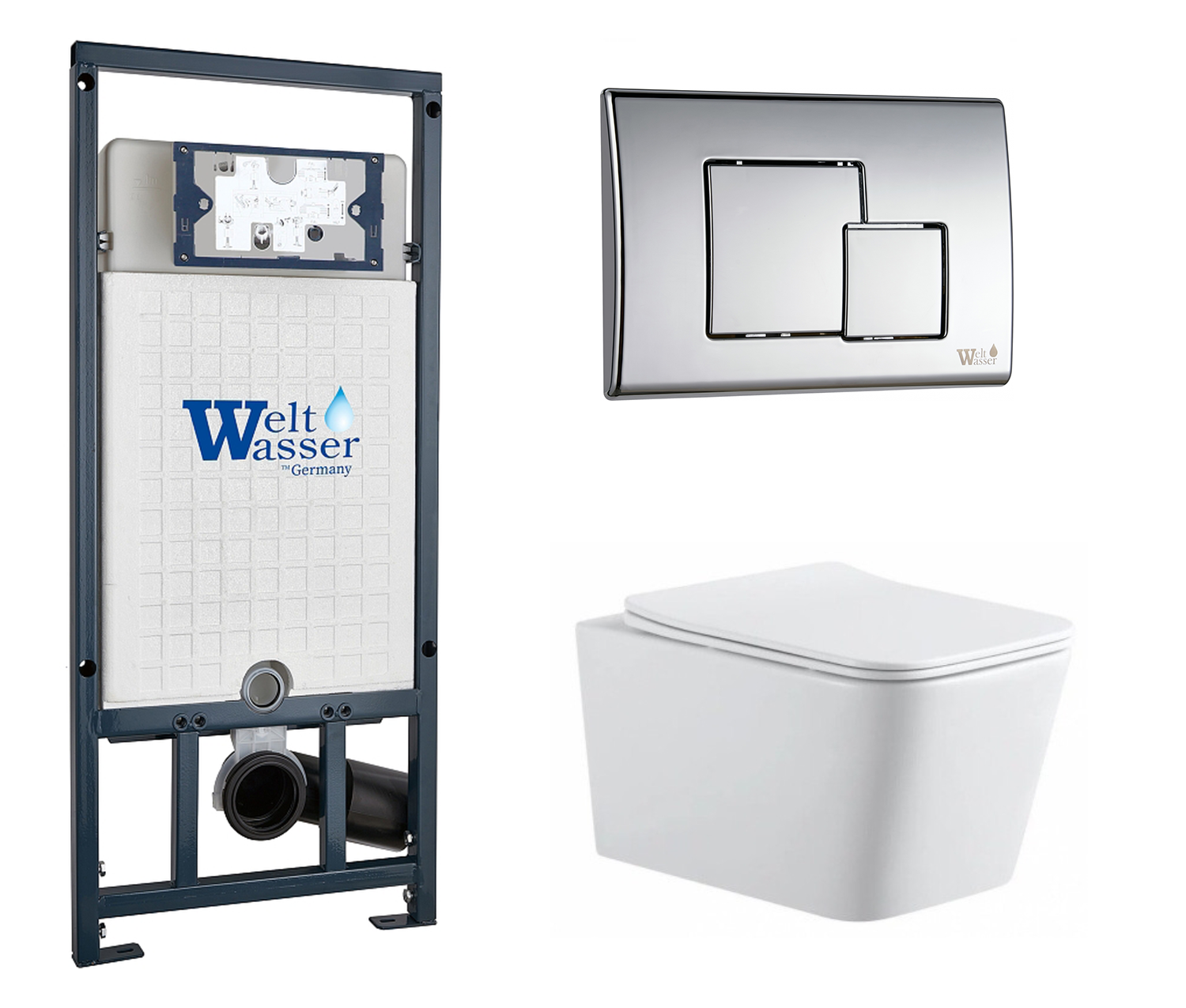 

Комплект: инсталляция WeltWasser Marberg 507 + унитаз BALTI с кнопкой хром