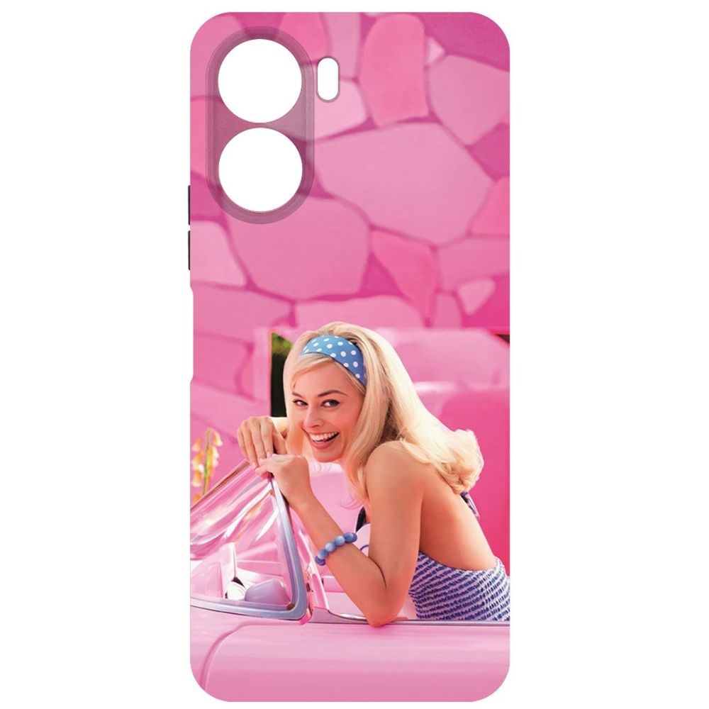 

Чехол-накладка Krutoff Soft Case Барби в розовом для Vivo Y16 черный