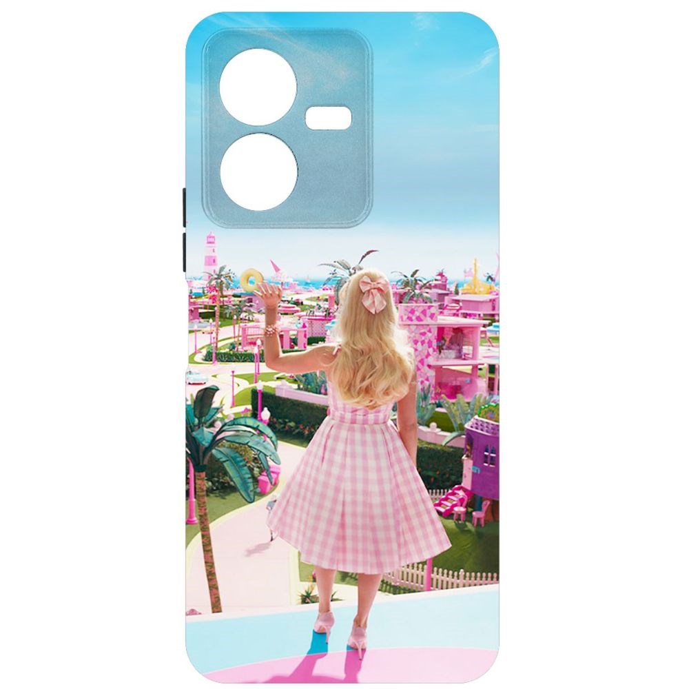 Чехол-накладка Krutoff Soft Case Барбиленд для Vivo Y22 черный