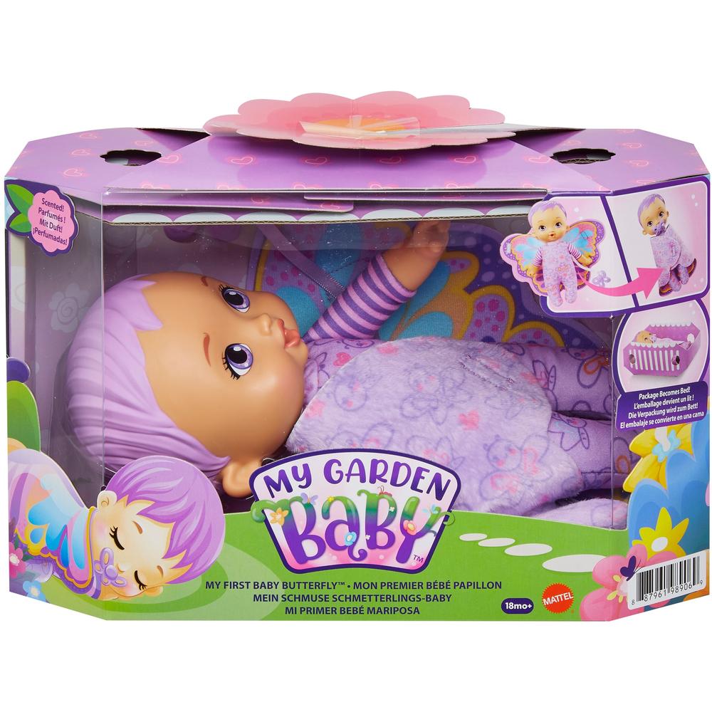 Кукла Mattel My Garden Baby Моя первая малышка-бабочка фиолетовая HBH39 347801