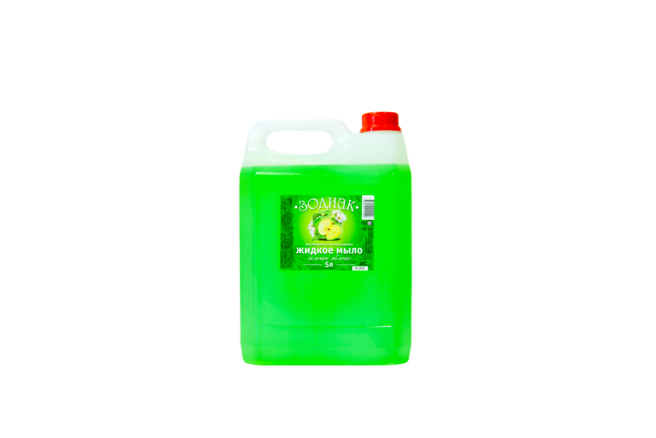 Купить Жидкое мыло Зодиак Зеленое яблоко, 5 литров