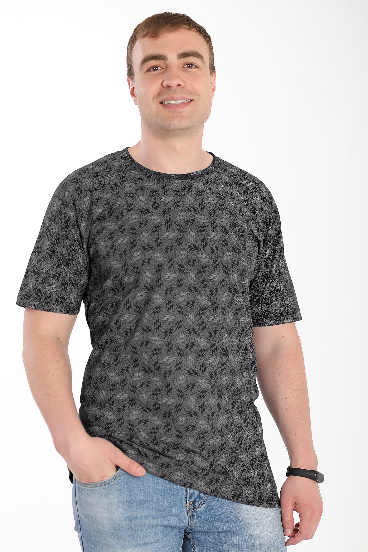 

Футболка мужская AlmondShop 1Д-93 0328.С3 черная 52 RU, 1Д-93 0328.С3