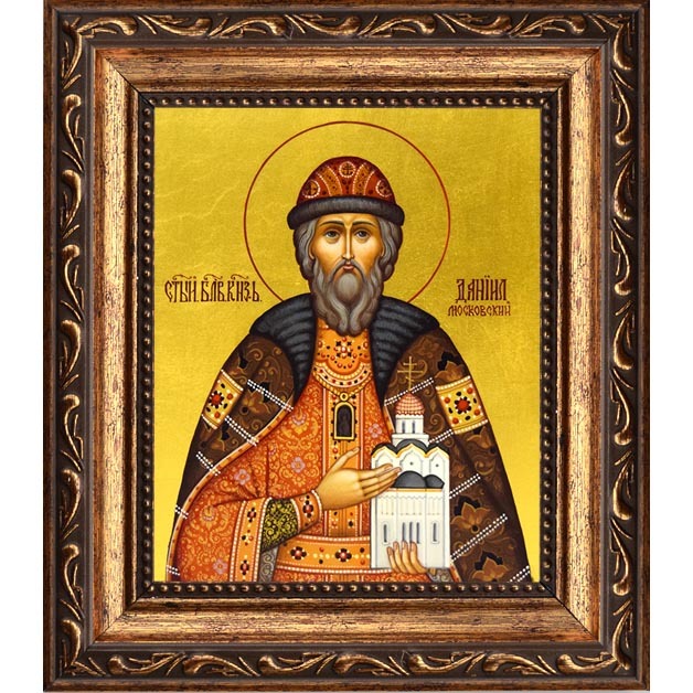 

Даниил Московский Cвятой благоверный князь. Икона на холсте.