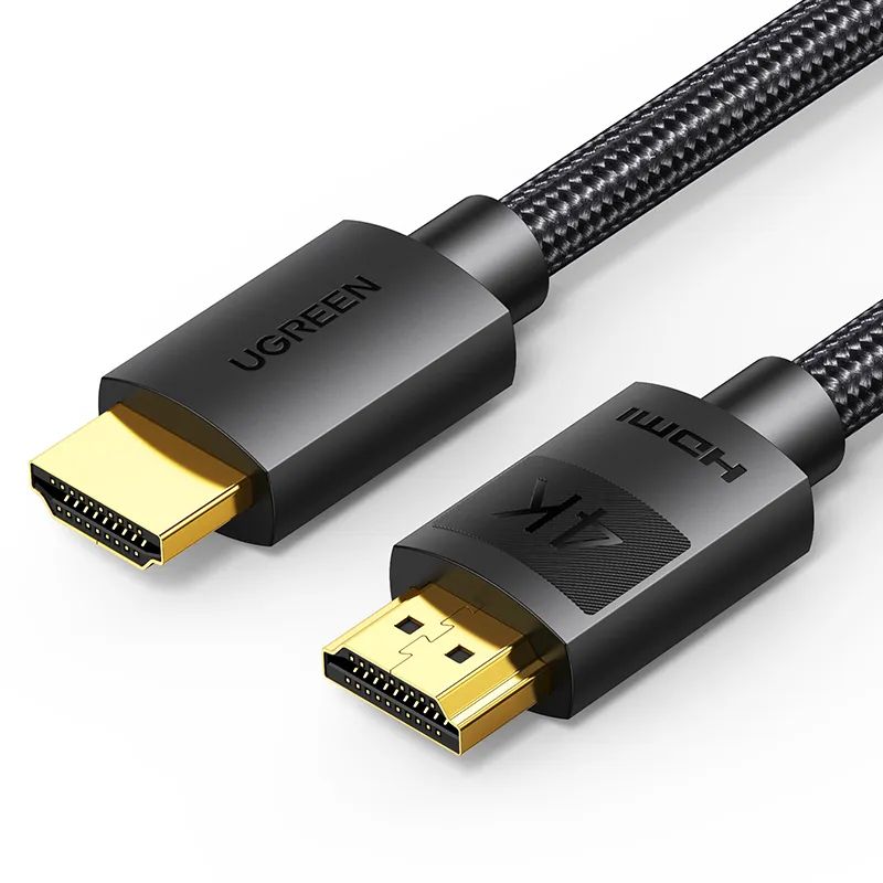 Кабель UGREEN HD119 (40101) 4K HDMI Cable Male to Male Braided. Длина 2м. Цвет: черный