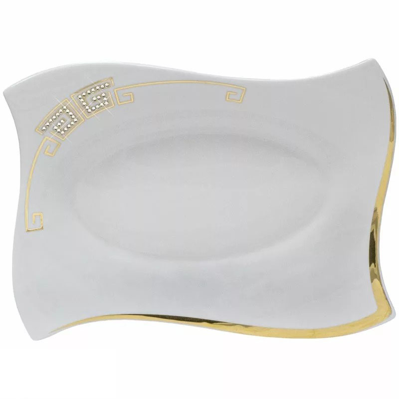 

Прямоугольное блюдо 28см GIVENCHI GOLD в подарочной упаковке Фарфор 108-135 118-108-135