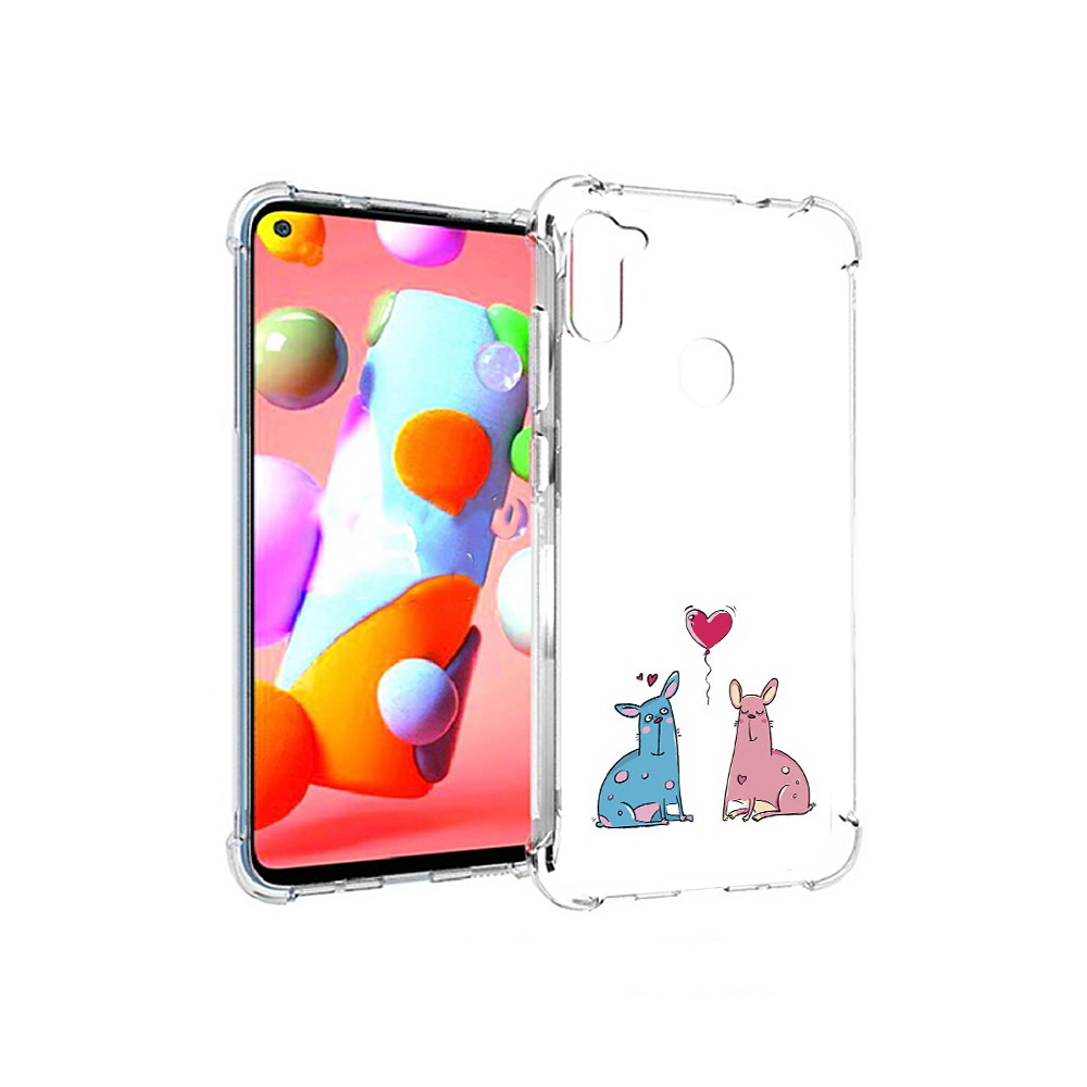

Чехол MyPads Tocco для Samsung Galaxy A11 Лама любовь (PT149913.480.102), Прозрачный, Tocco