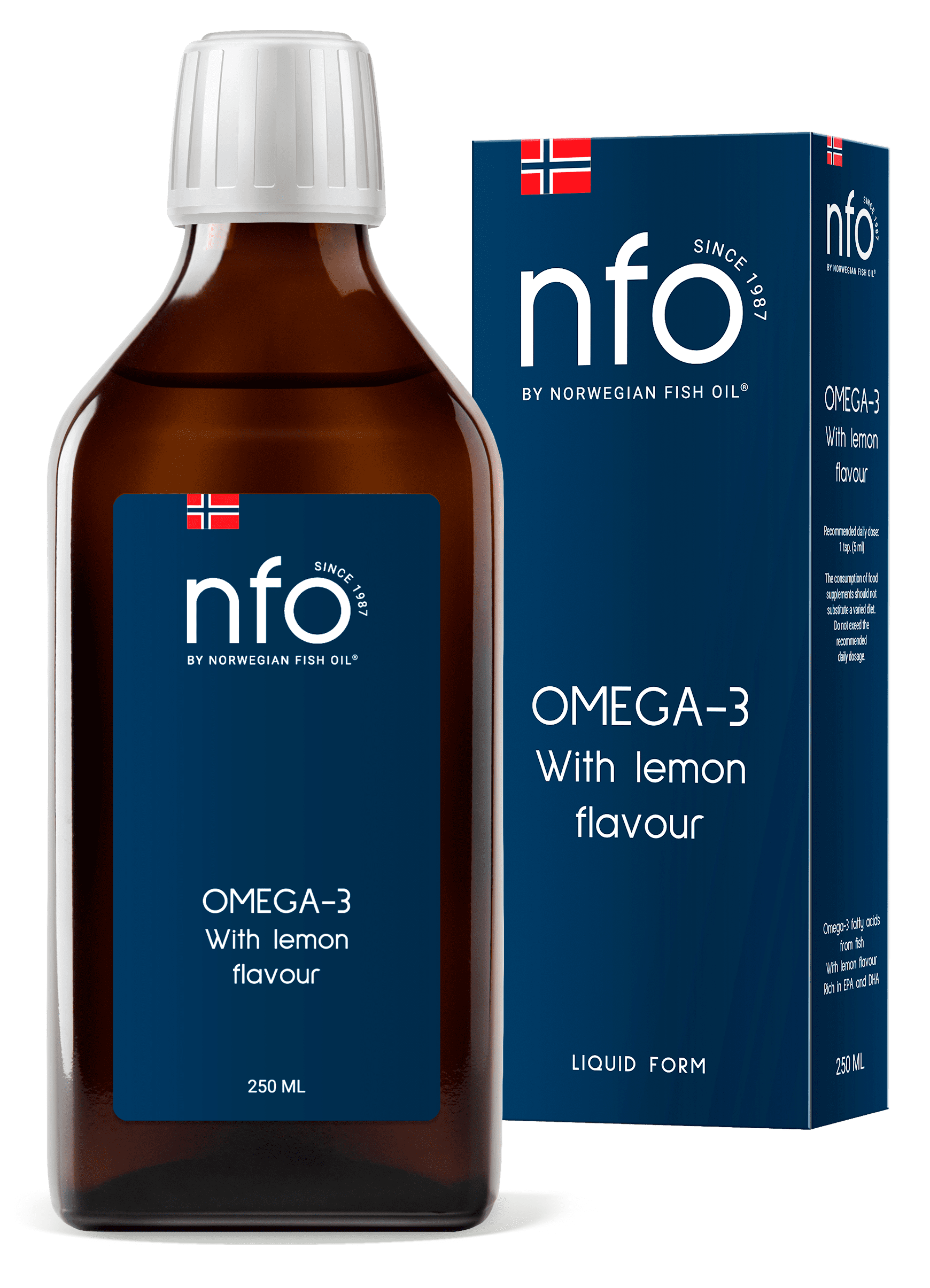 Омега-3 Norwegian Fish Oil со вкусом лимона флакон 240 мл