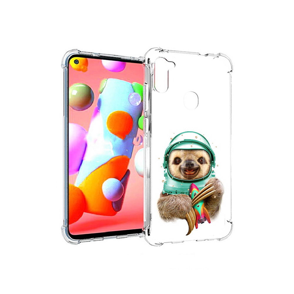 Чехол MyPads Tocco для Samsung Galaxy A11 Ленивец астронавт (PT149913.480.104)