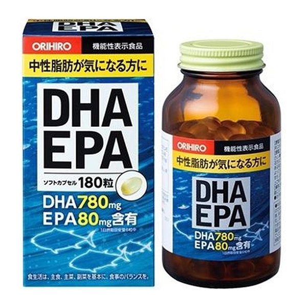 ДГК и ЭПК с витамином Е Orihiro капсулы 180 шт.