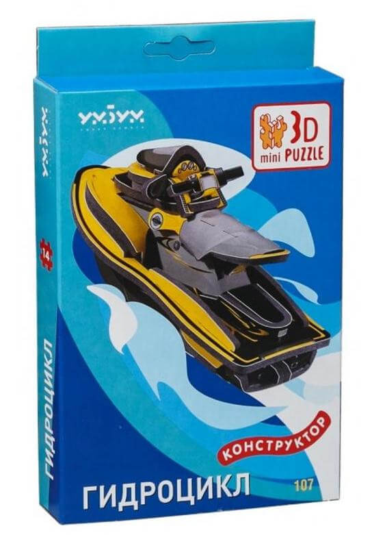 

Объёмный пазл Сборная игрушка. Гидроцикл