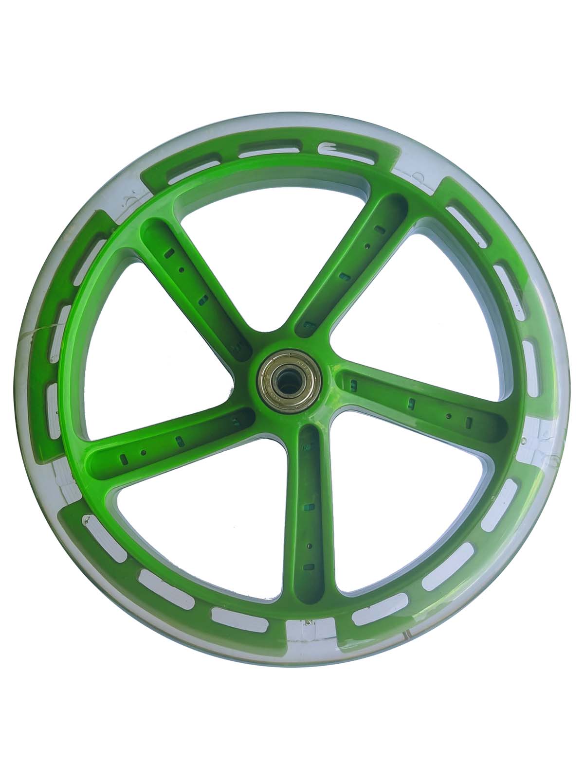 Светящееся колесо для самоката Sportsbaby 200/30 мм зеленый