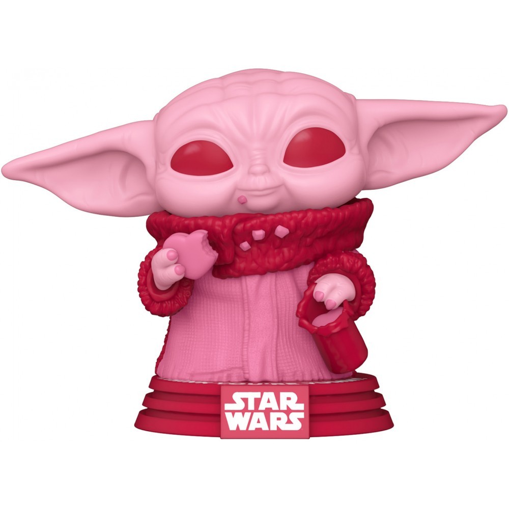 фото Фигурка funko pop! bobble star wars valentines grogu with cookies 60124