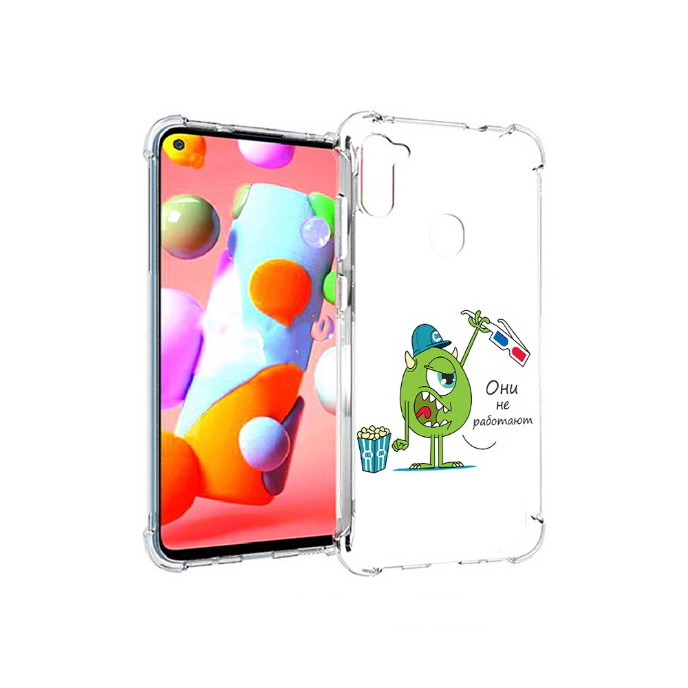 

Чехол MyPads Tocco для Samsung Galaxy A11 Очки не работают (PT149913.480.129), Прозрачный, Tocco