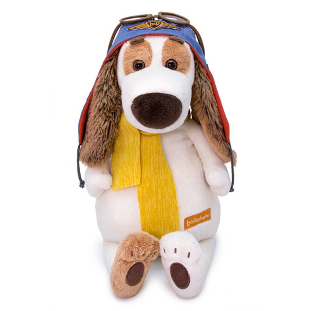 Мягкая игрушка Budi Basa Basik & Co Собака Бартоломей в шлеме, 27 см