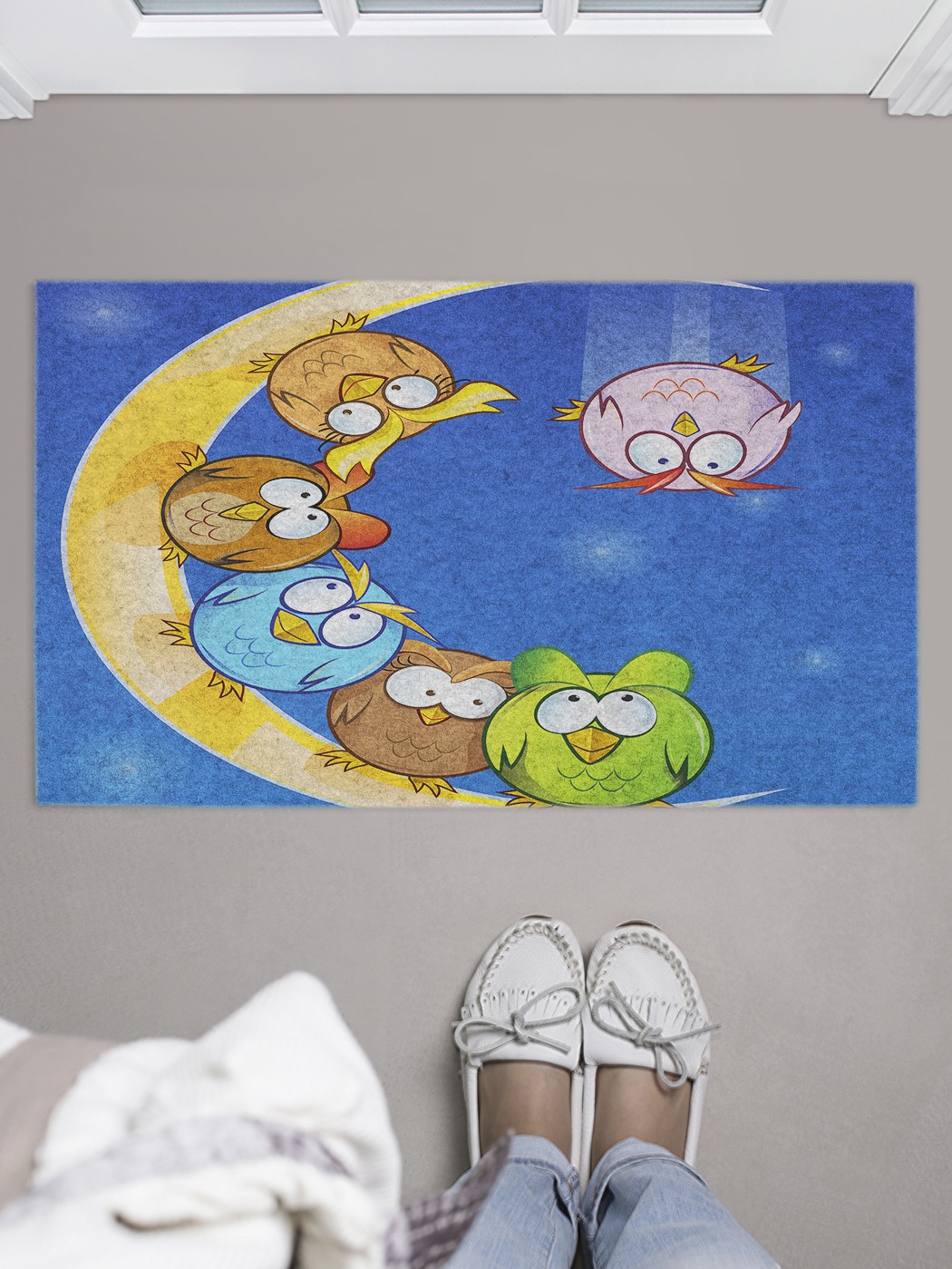 

Придверный коврик в прихожую для обуви, на резиновой основе, 75x45 см door_43092 JoyArty